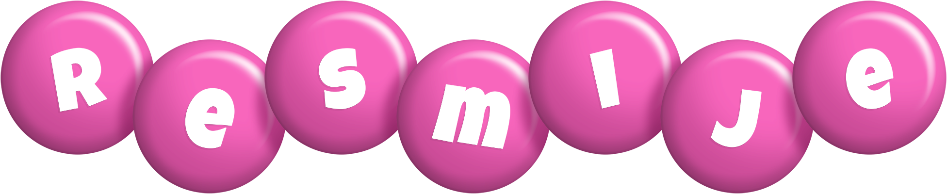 Resmije candy-pink logo