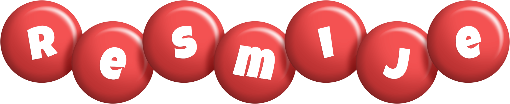 Resmije candy-red logo
