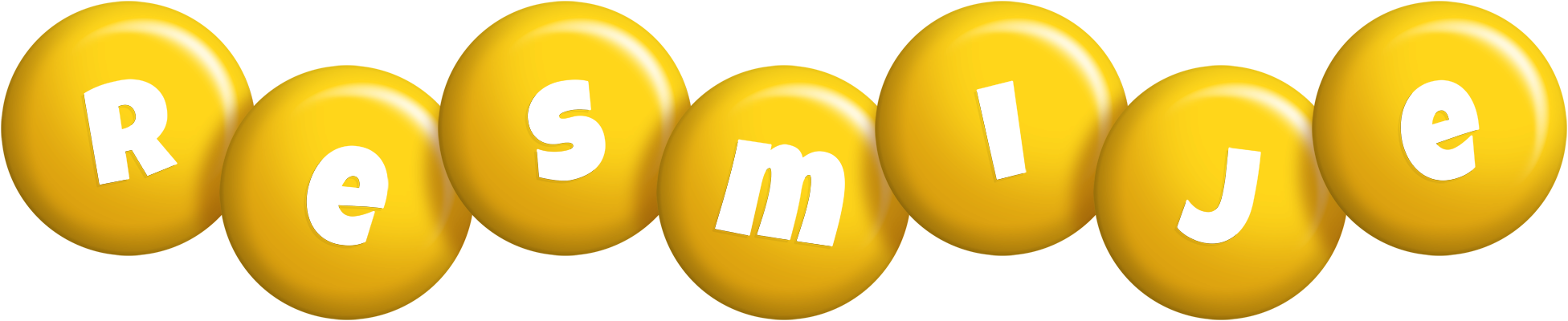 Resmije candy-yellow logo