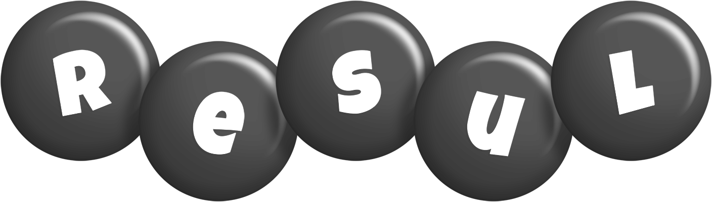 Resul candy-black logo