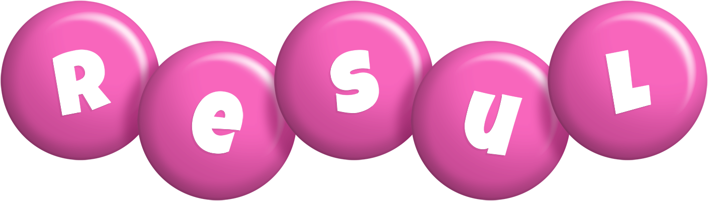 Resul candy-pink logo