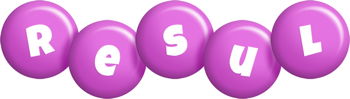 Resul candy-purple logo