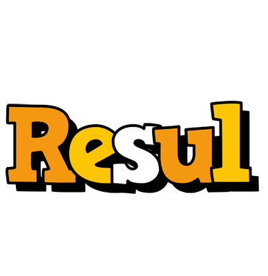 Resul cartoon logo