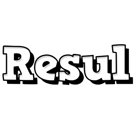 Resul snowing logo