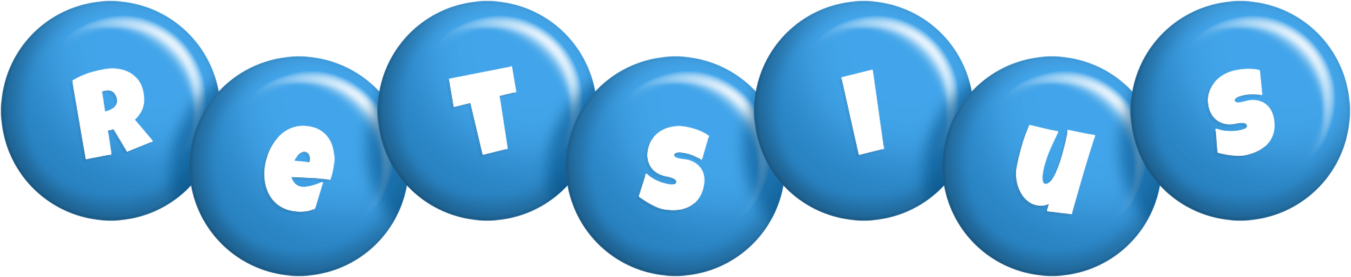 Retsius candy-blue logo
