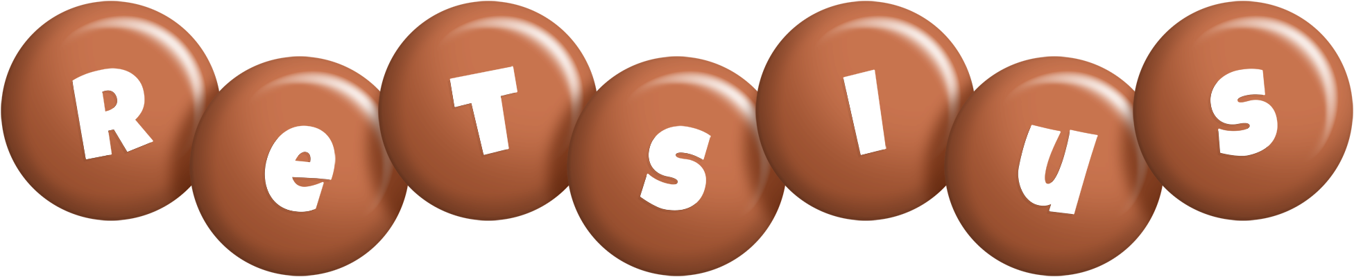 Retsius candy-brown logo