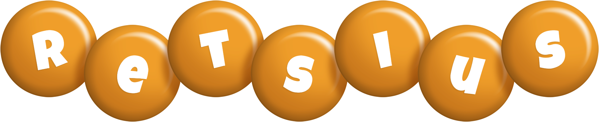 Retsius candy-orange logo