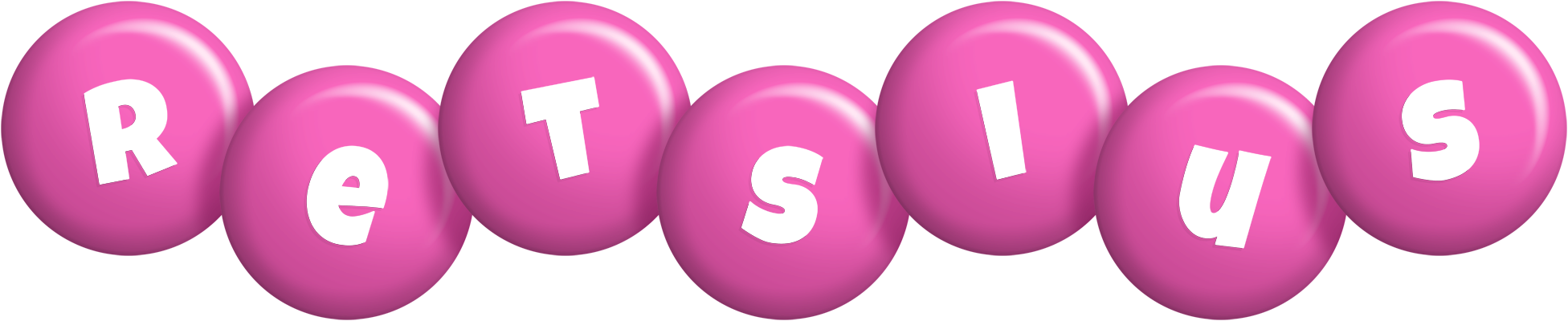 Retsius candy-pink logo