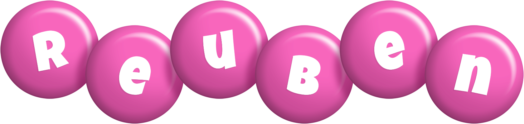 Reuben candy-pink logo