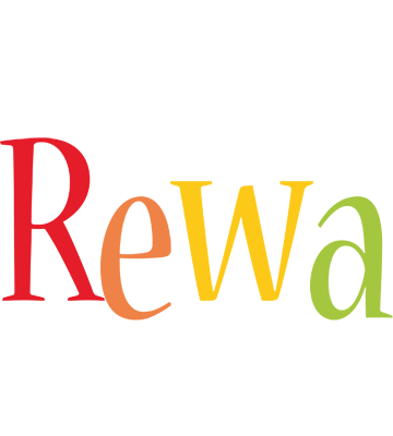 Rewa birthday logo
