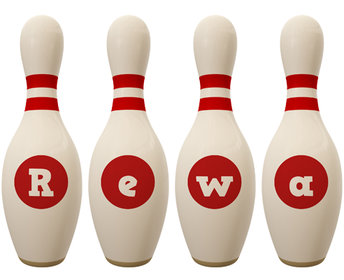 Rewa bowling-pin logo