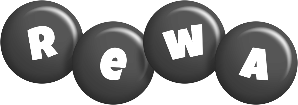 Rewa candy-black logo
