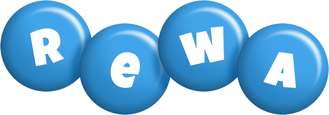 Rewa candy-blue logo