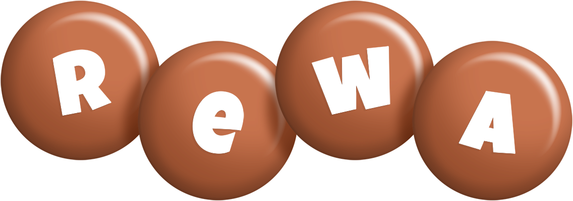 Rewa candy-brown logo