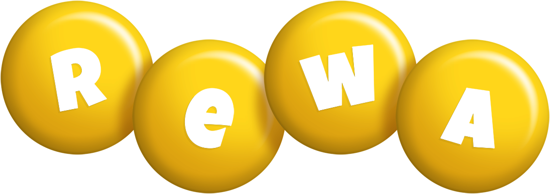 Rewa candy-yellow logo