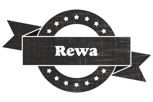 Rewa grunge logo