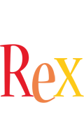 Rex birthday logo