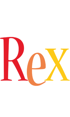 Rex birthday logo