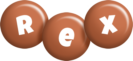 Rex candy-brown logo