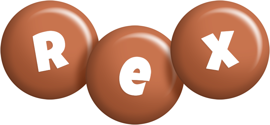 Rex candy-brown logo