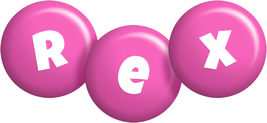Rex candy-pink logo