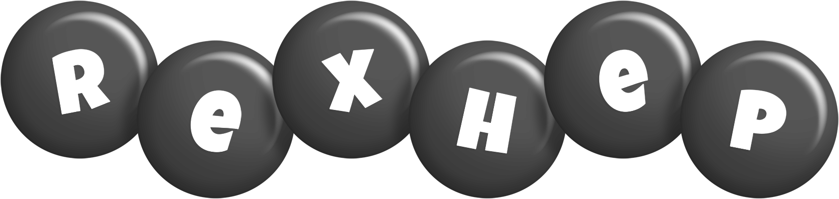 Rexhep candy-black logo