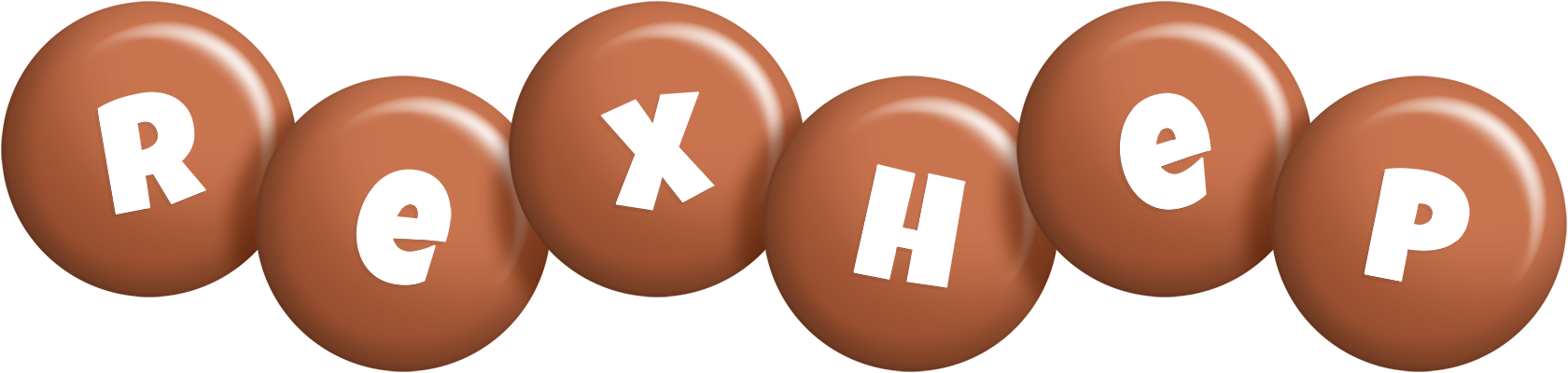 Rexhep candy-brown logo