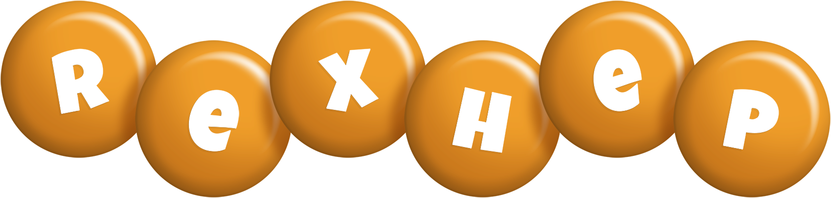 Rexhep candy-orange logo