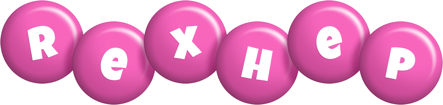 Rexhep candy-pink logo