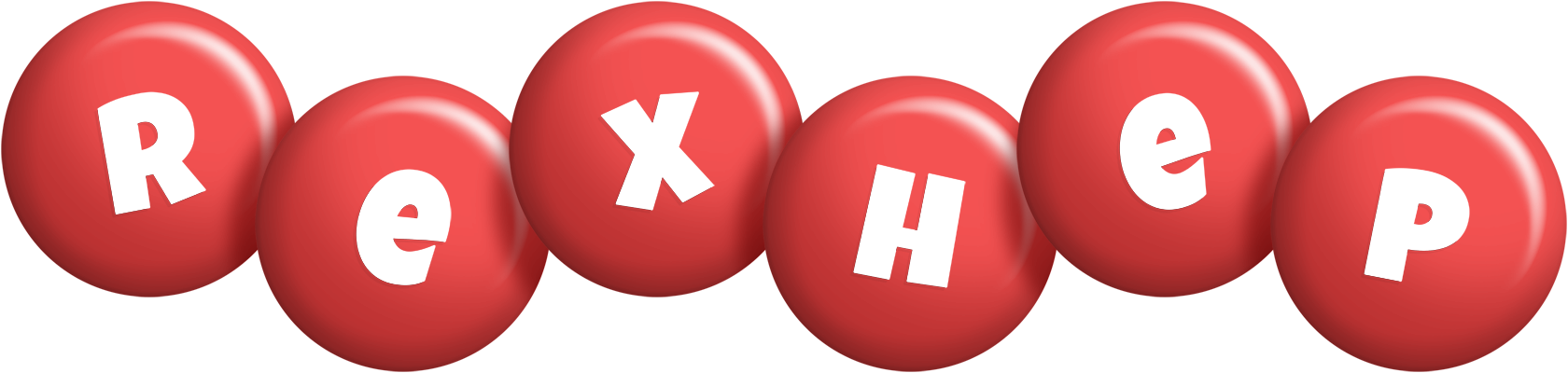 Rexhep candy-red logo