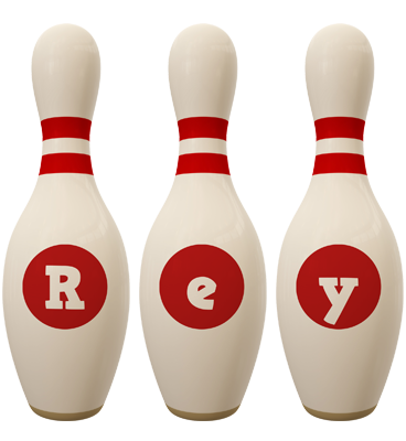 Rey bowling-pin logo