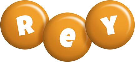 Rey candy-orange logo