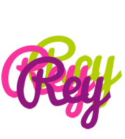 Rey flowers logo