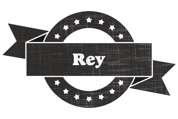 Rey grunge logo