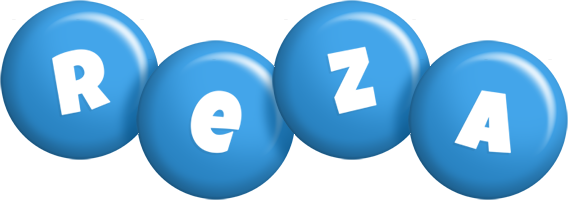 Reza candy-blue logo