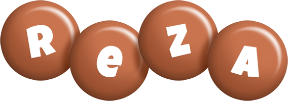 Reza candy-brown logo