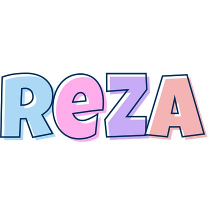 Reza pastel logo