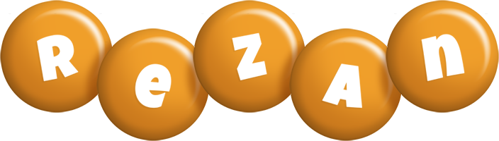 Rezan candy-orange logo