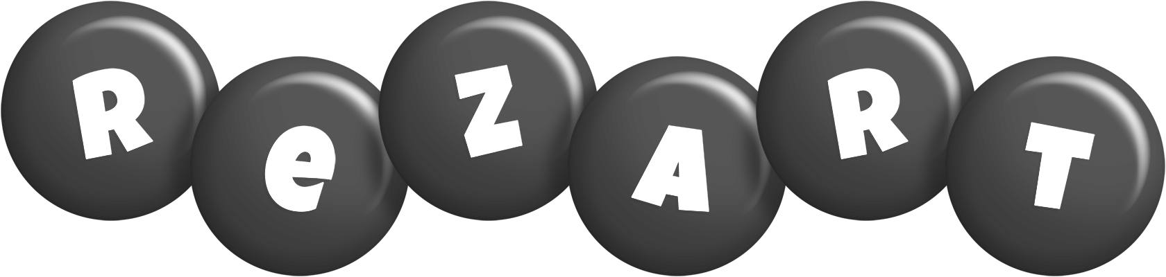 Rezart candy-black logo