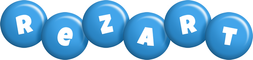 Rezart candy-blue logo