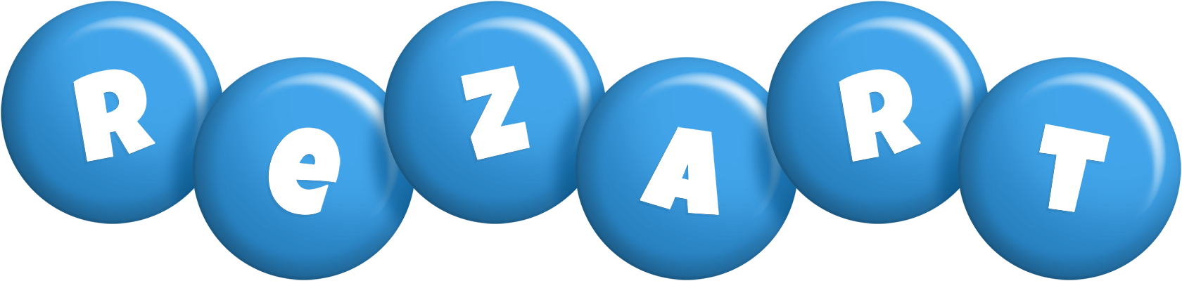 Rezart candy-blue logo