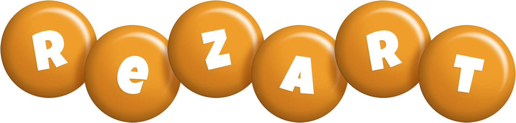 Rezart candy-orange logo