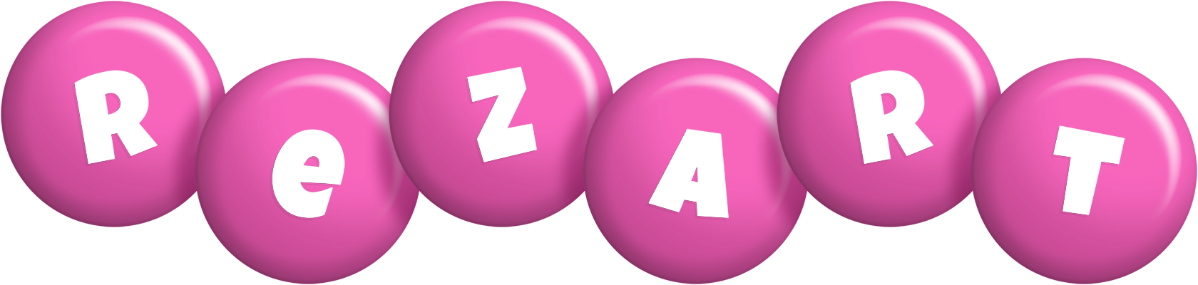 Rezart candy-pink logo