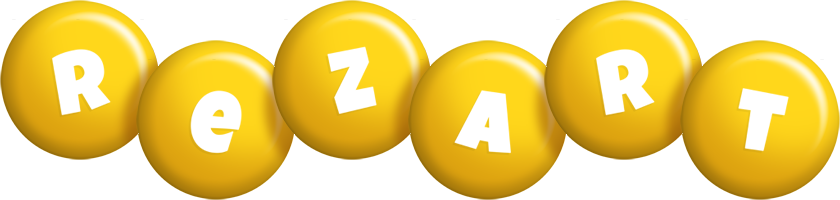 Rezart candy-yellow logo