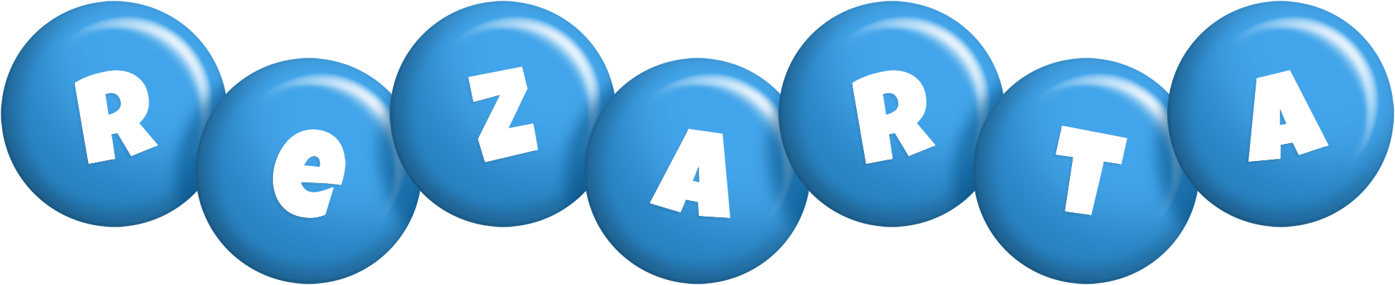 Rezarta candy-blue logo
