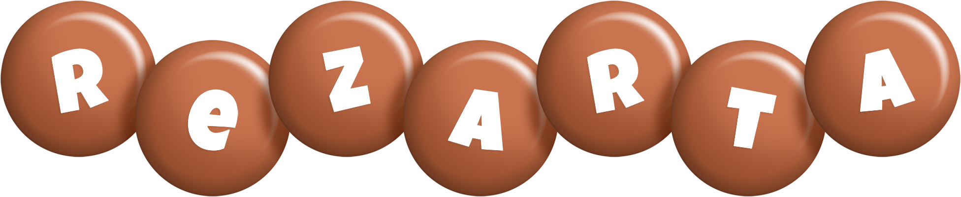 Rezarta candy-brown logo