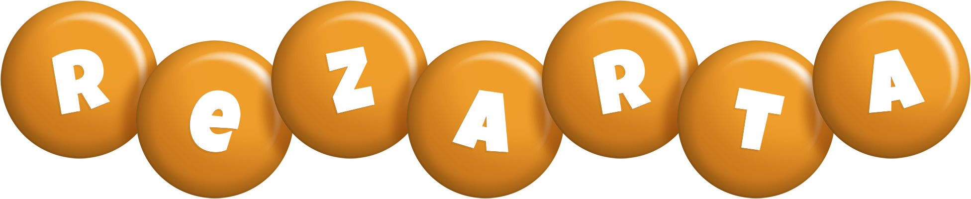Rezarta candy-orange logo