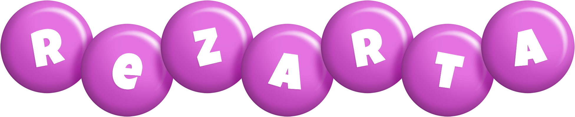 Rezarta candy-purple logo