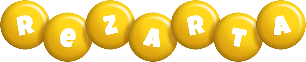 Rezarta candy-yellow logo