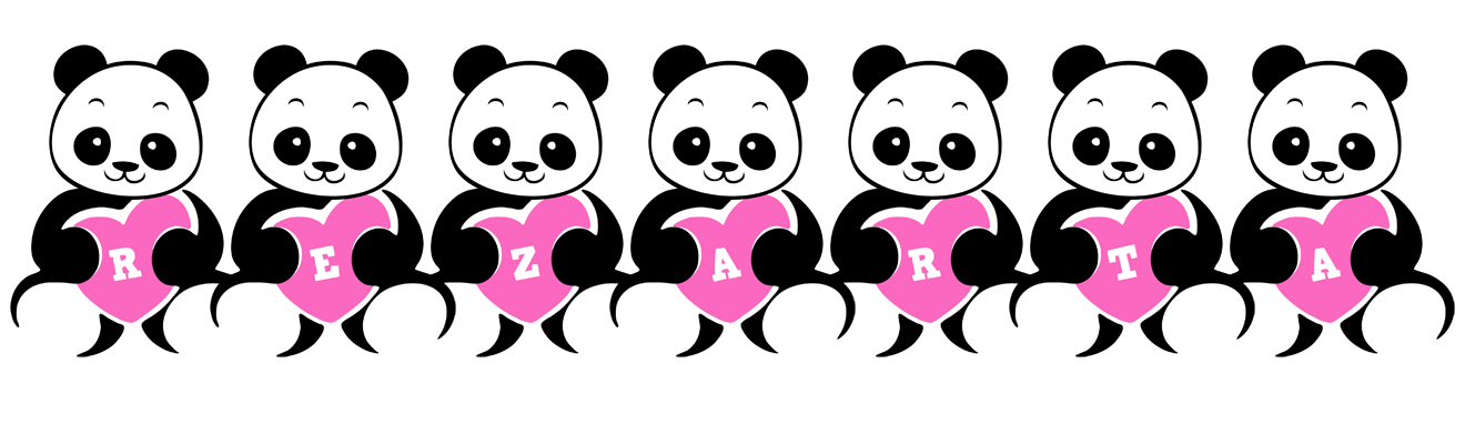 Rezarta love-panda logo